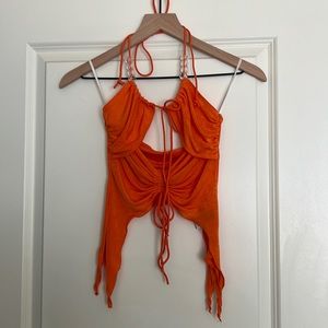 Shein Y2K Vibrant Orange Top